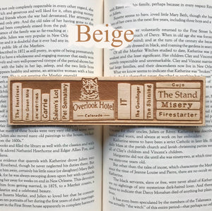 The King of Horror Wooden Bookmark
