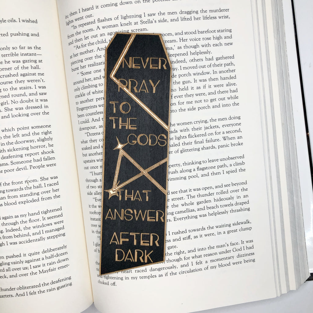 VE Schwab Wooden Bookmark
