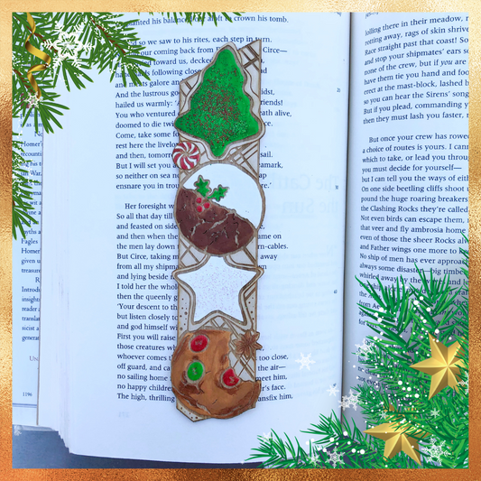Christmas Cookie Wooden Bookmark