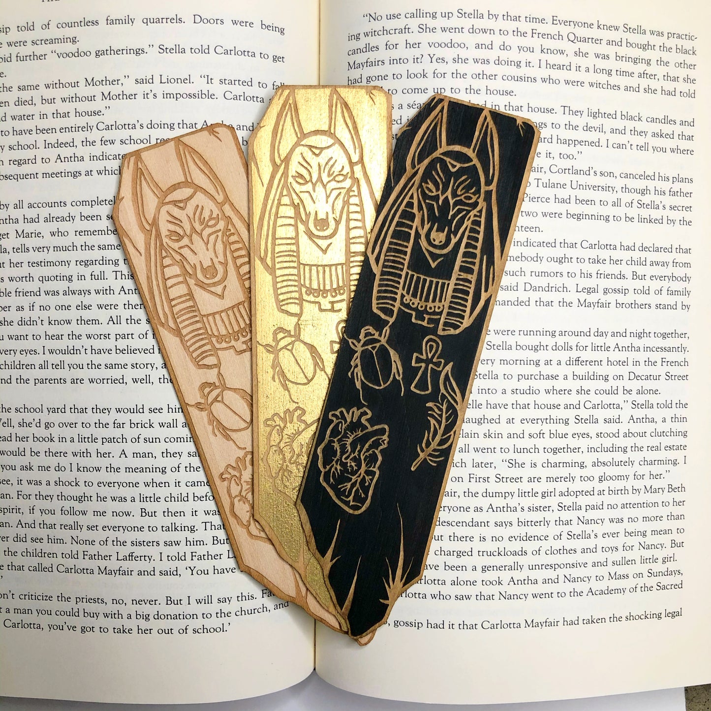 Anubis Wooden Bookmark | God of the Dead Bookmark