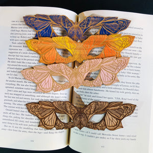 Butterfly Mask Wooden Bookmark