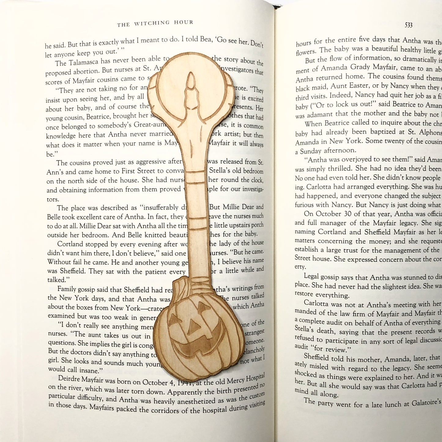 Halloweentown Wooden Bookmark