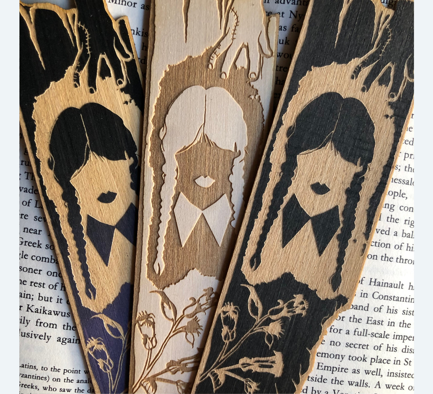 Wednesday Wooden Bookmark