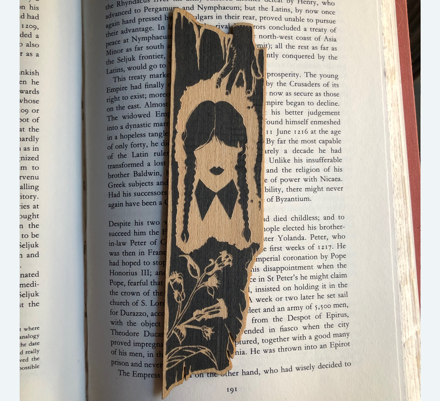 Wednesday Wooden Bookmark