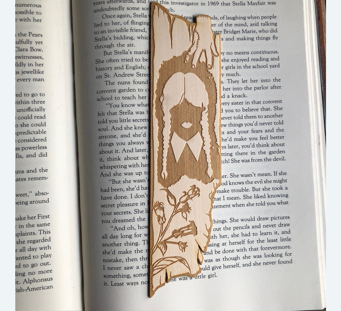 Wednesday Wooden Bookmark