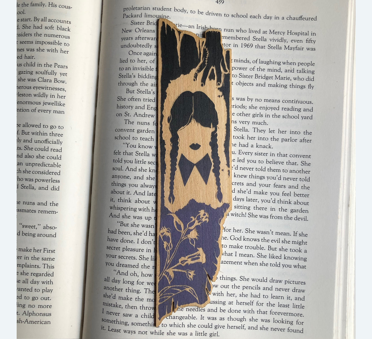 Wednesday Wooden Bookmark
