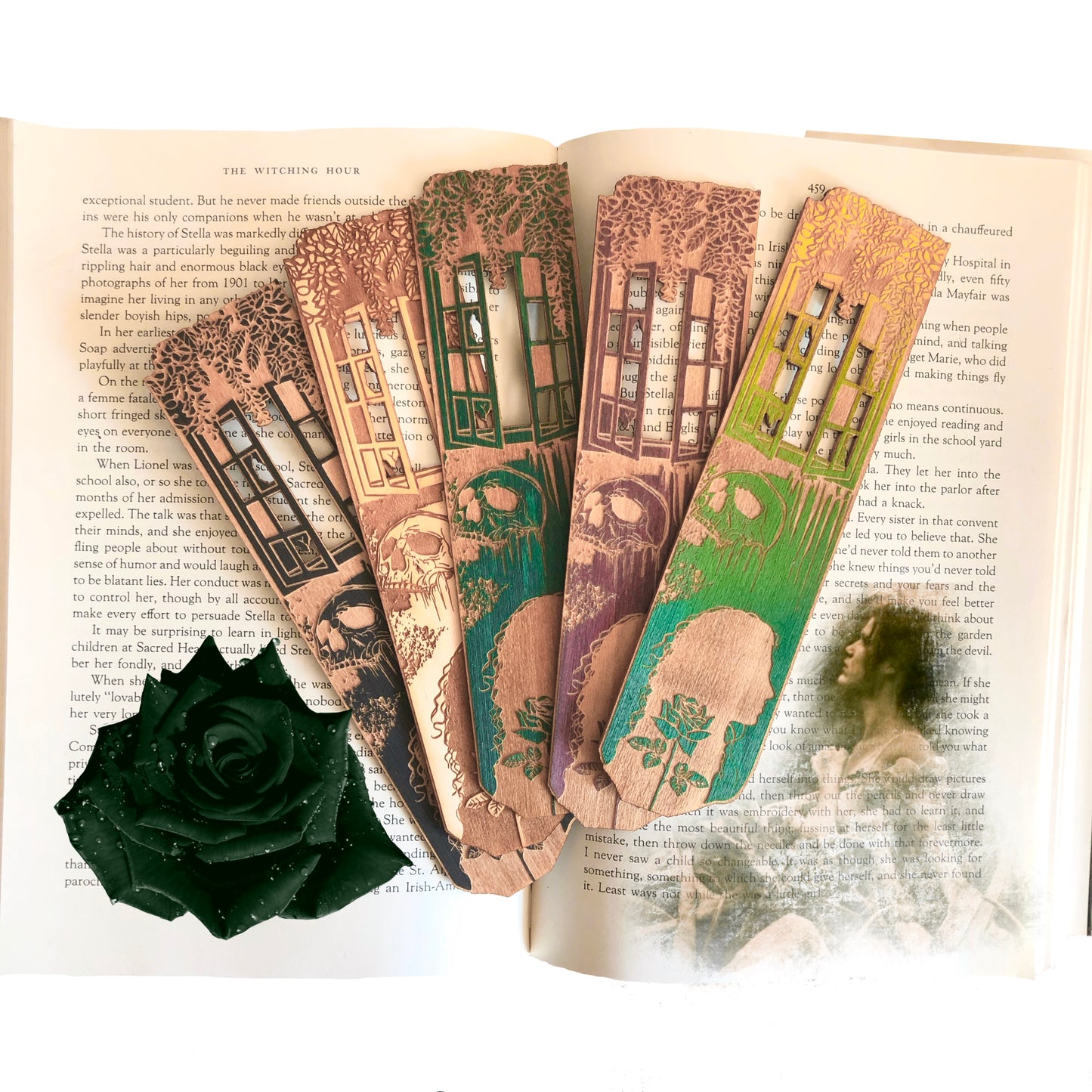 Witching Hour Southern Gothic Wooden Bookmark