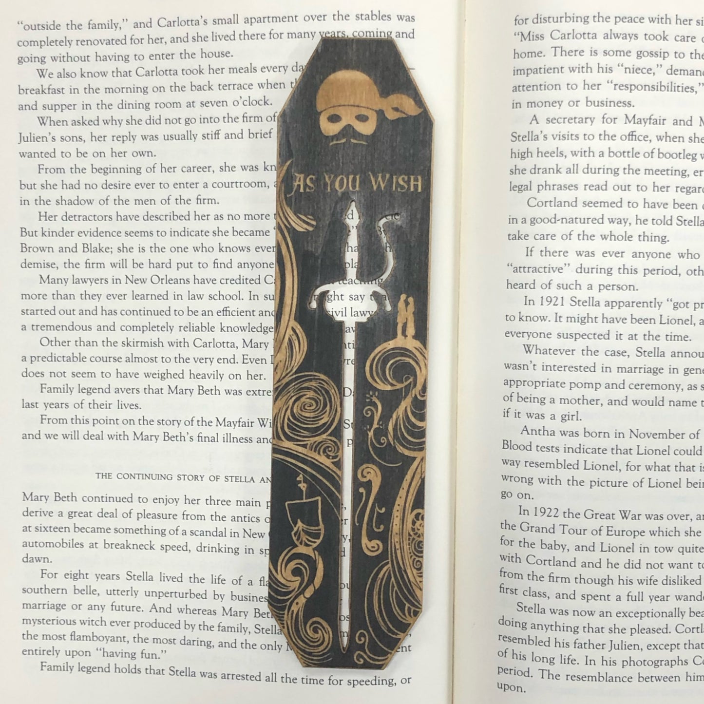 As You Wish Wooden Bookmark
