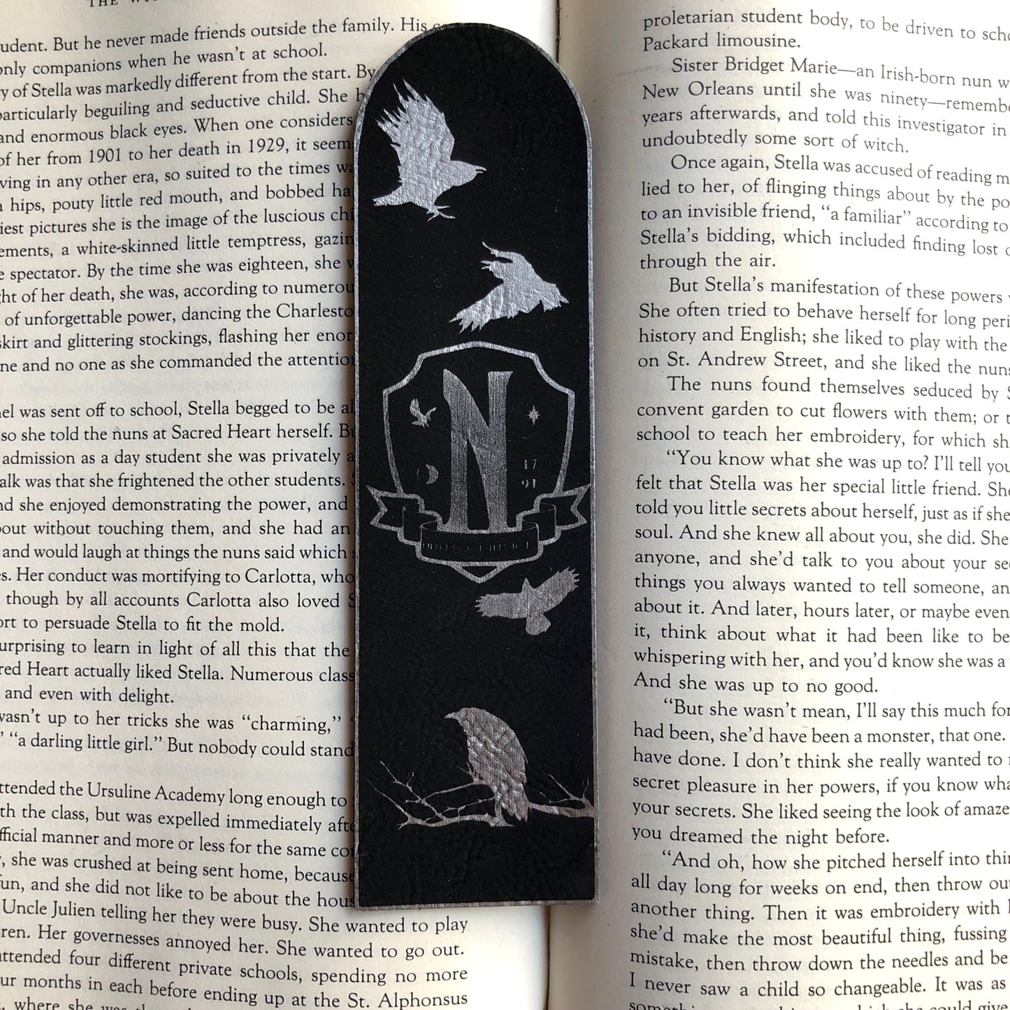 Nevermore Vegan Leather Bookmark