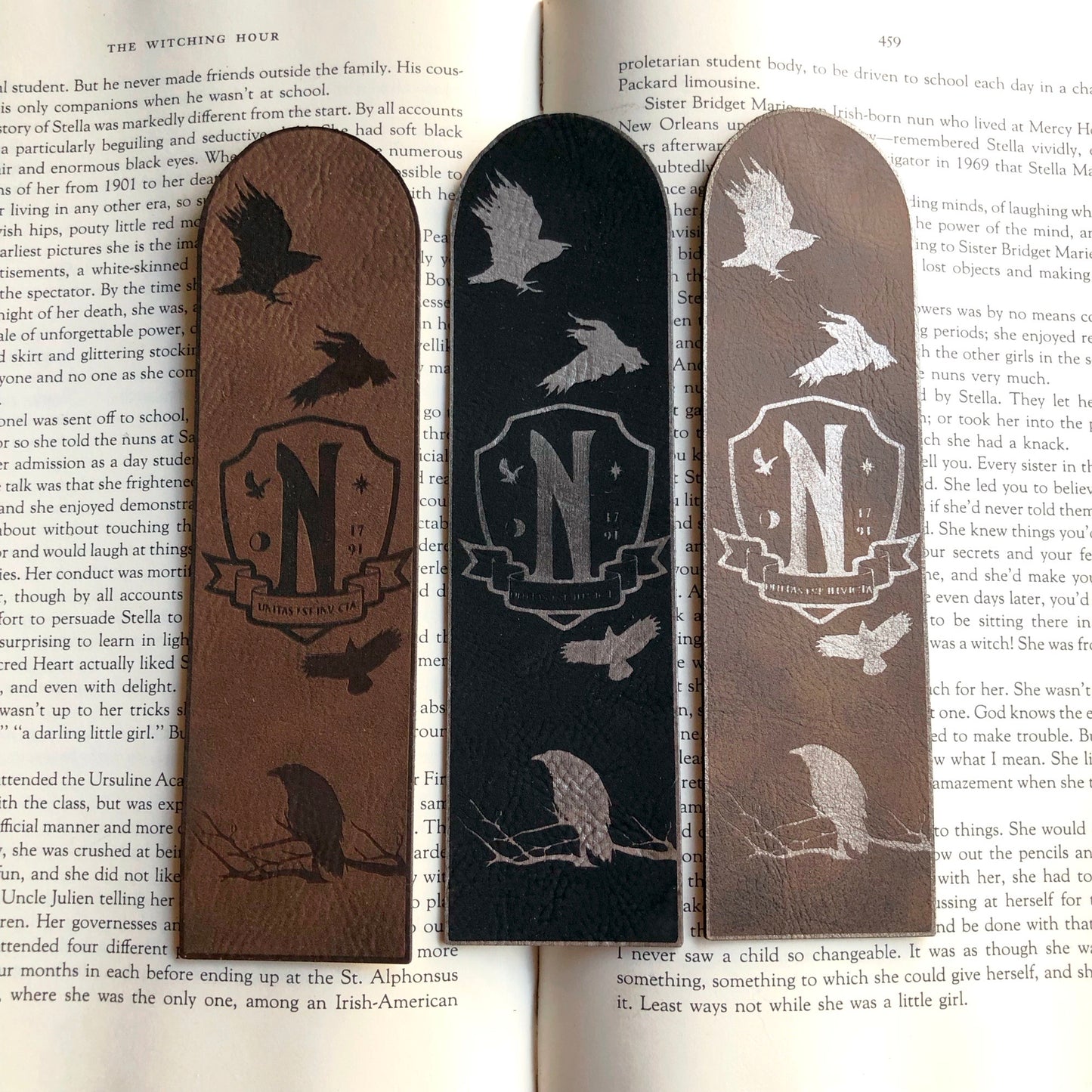Nevermore Vegan Leather Bookmark