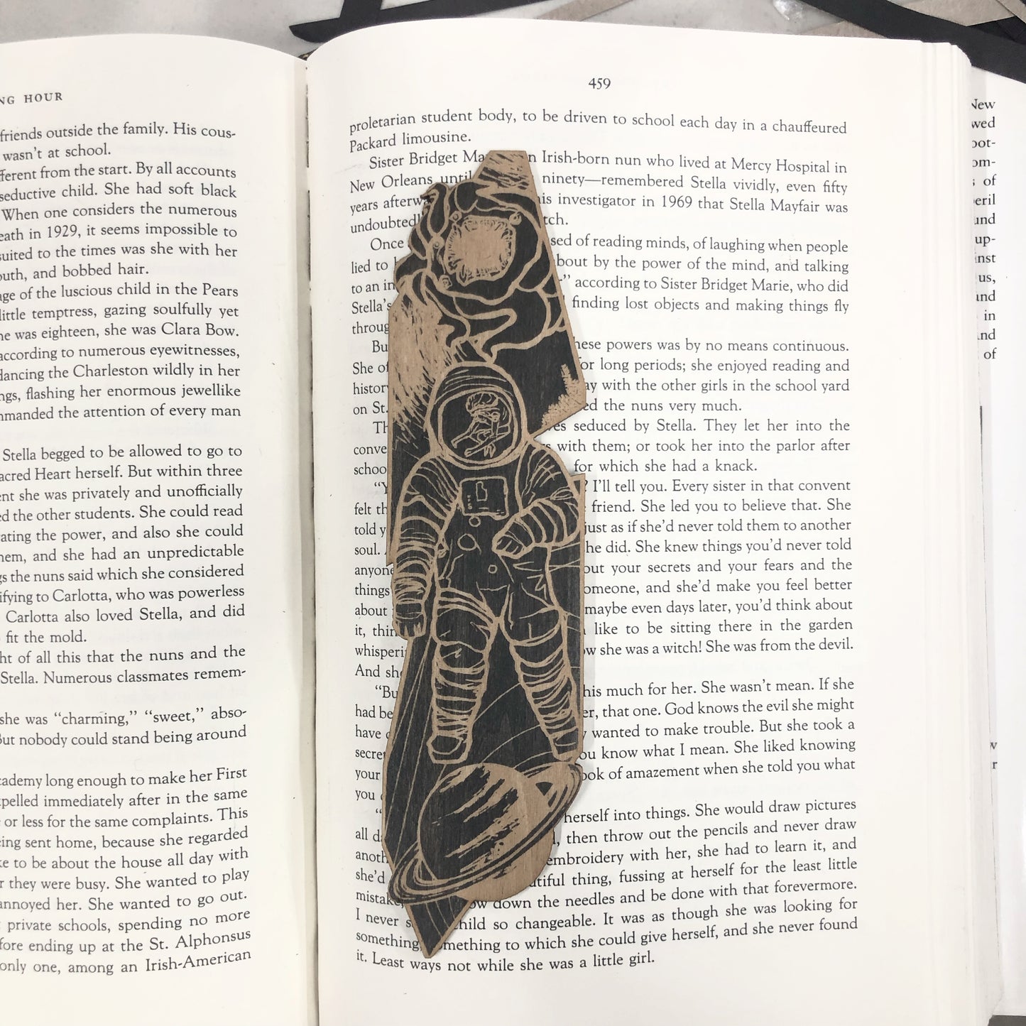 Science Fiction Space Wooden Bookmark