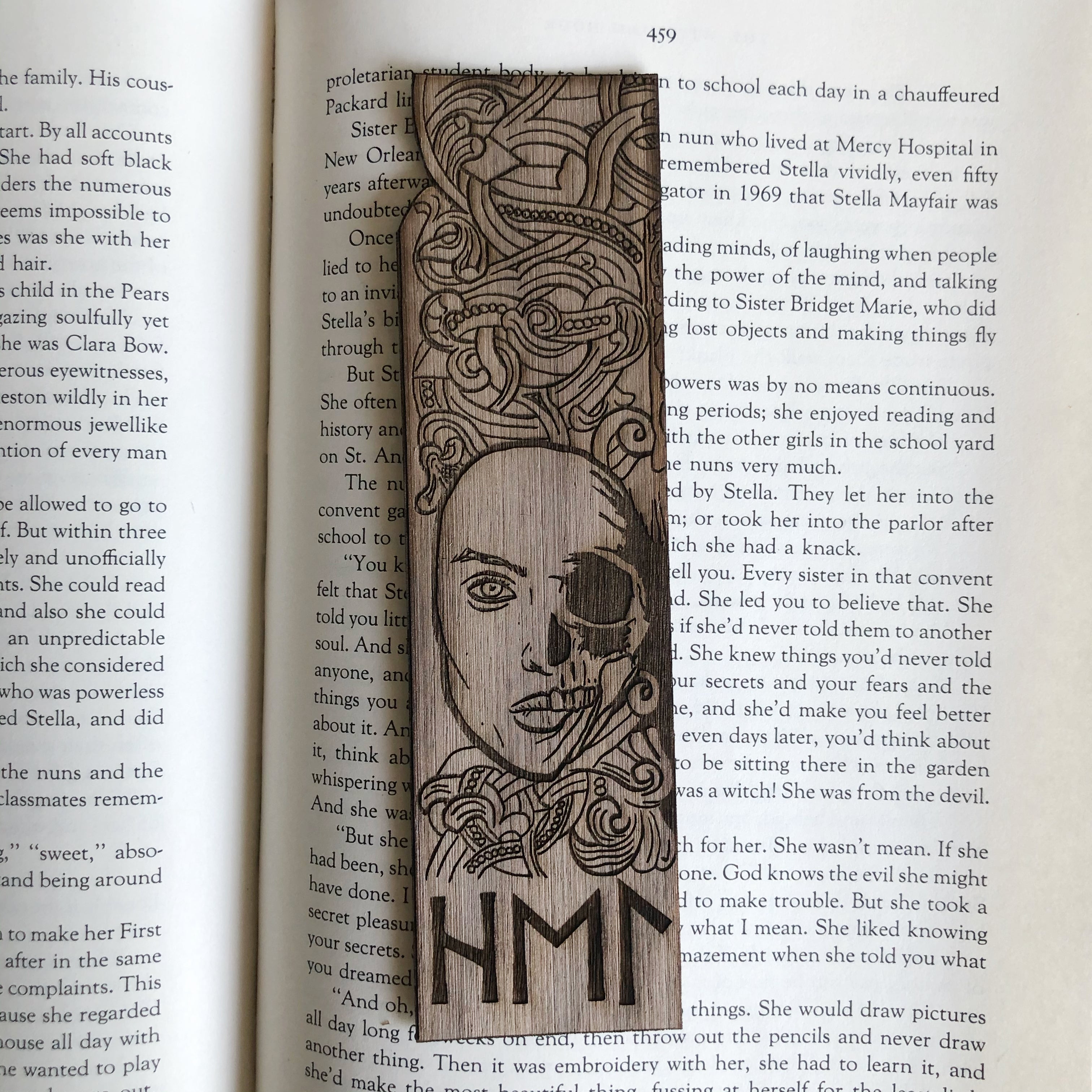 Hel Norse Myth Wooden Bookmark