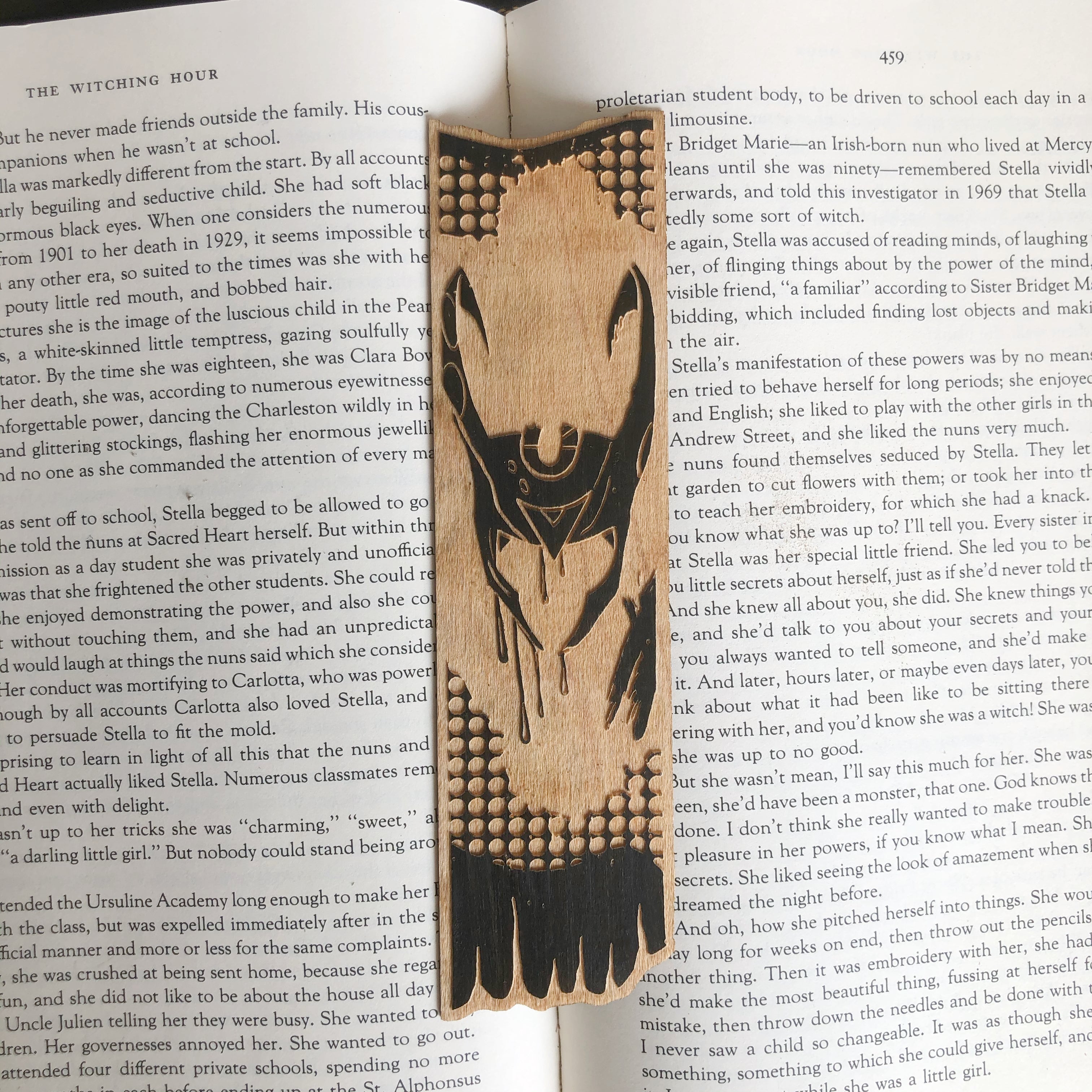 God of Chaos Wooden Bookmark