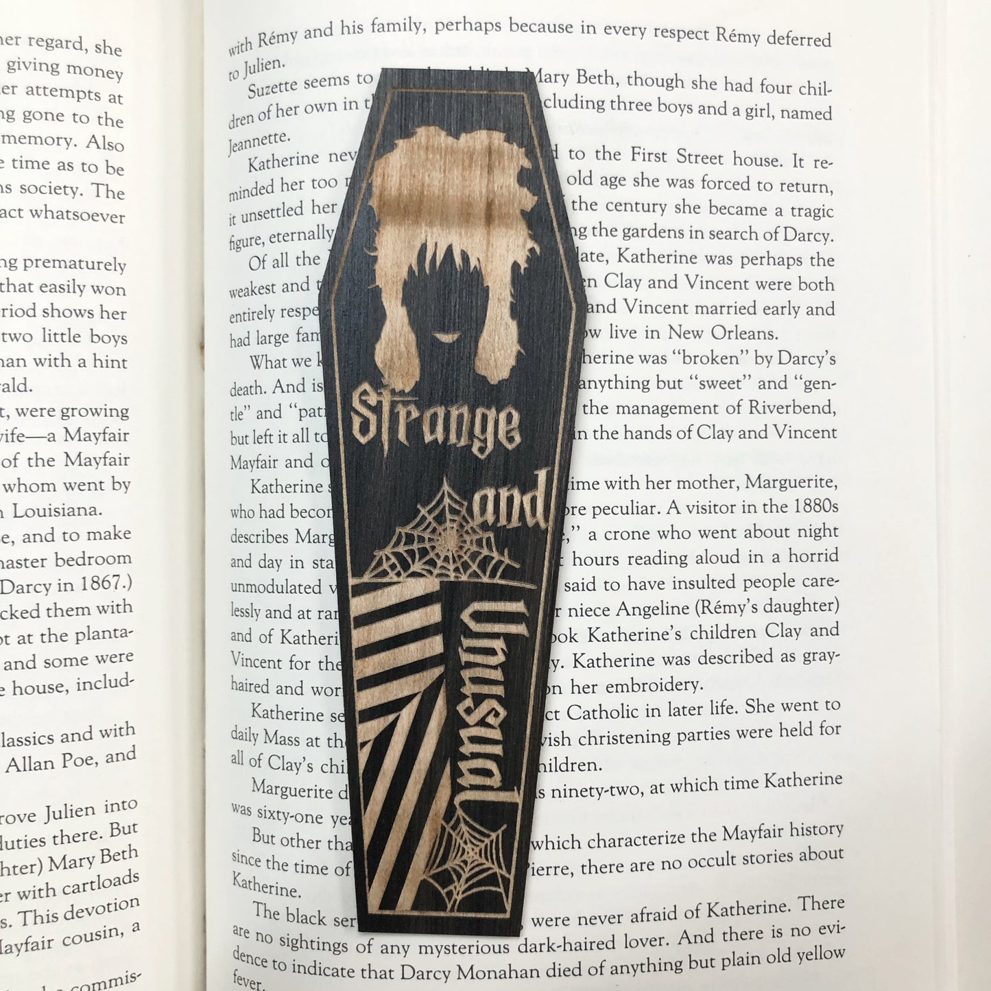 Strange and Unusual Wooden Bookmark