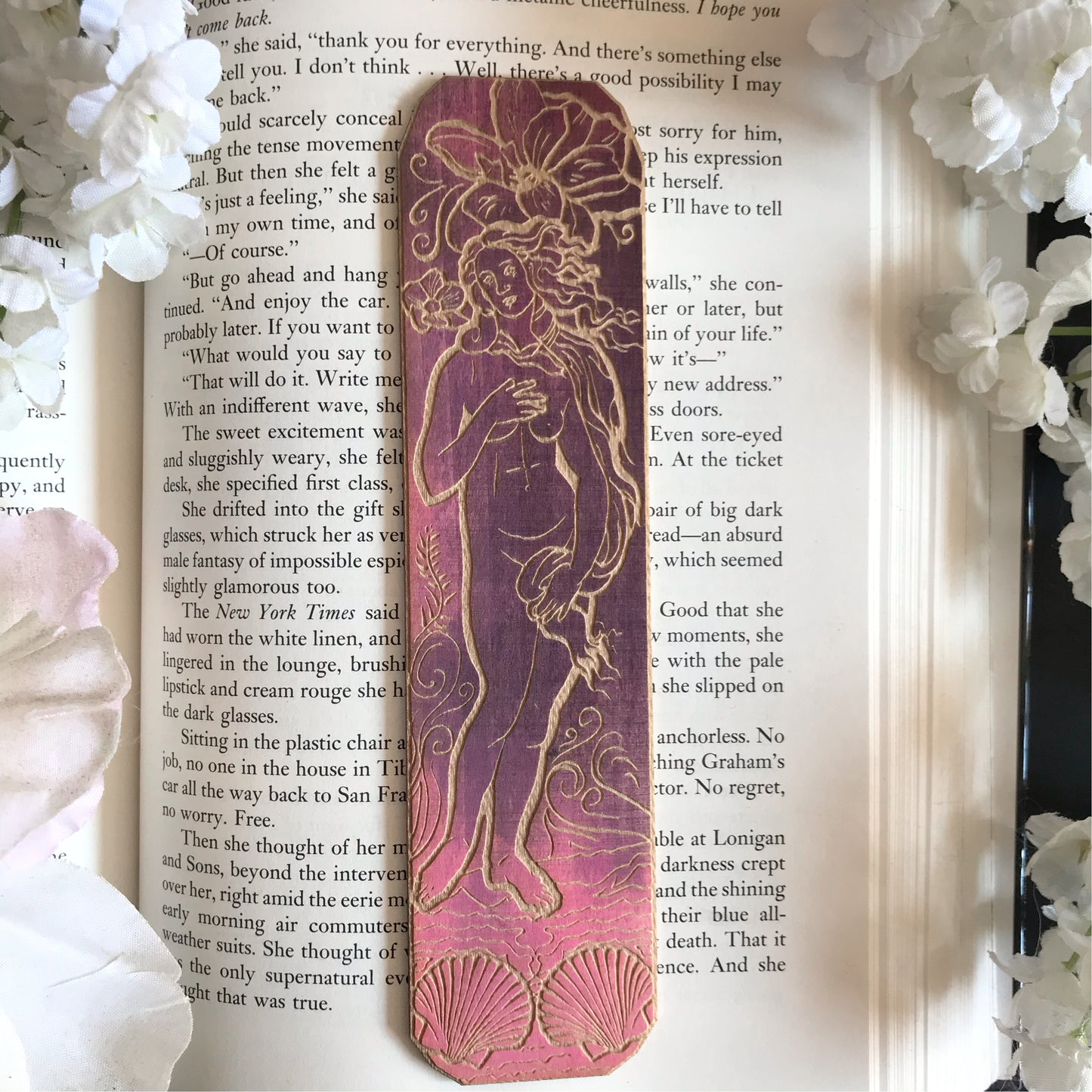 Aphrodite Wooden Bookmark