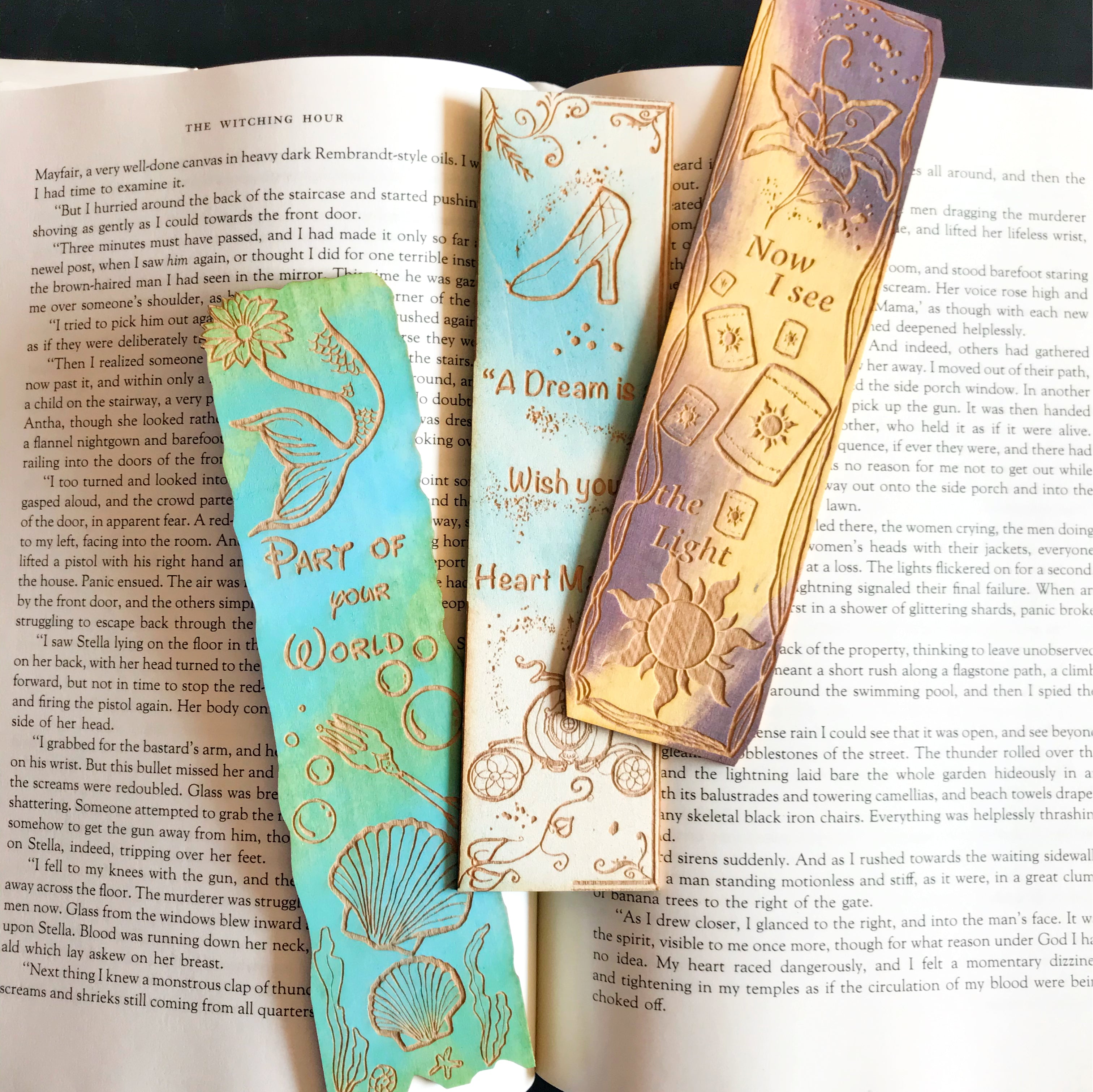 Princess-inspired Wooden Bookmark