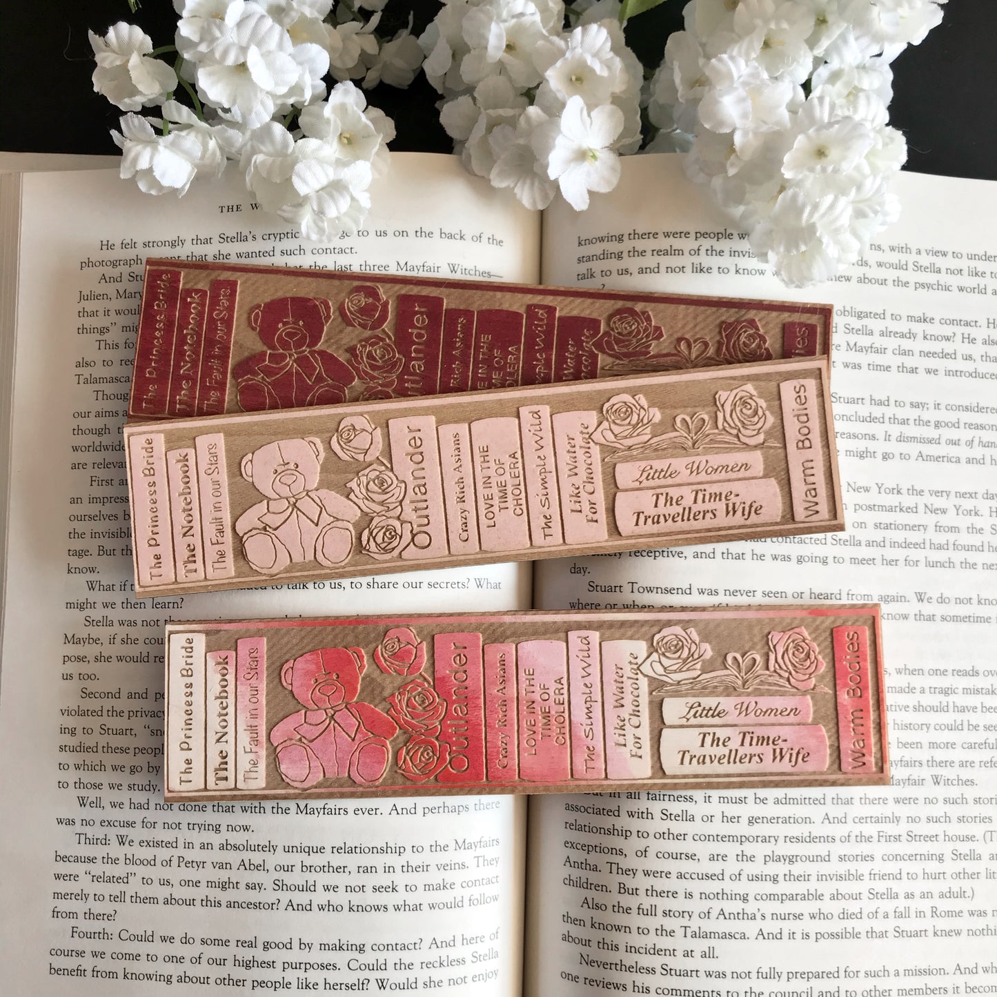 The Romance Shelf Wooden Bookmark