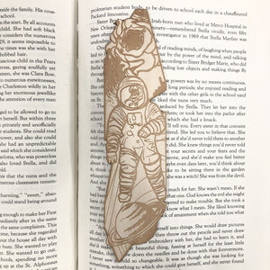 Science Fiction Space Wooden Bookmark