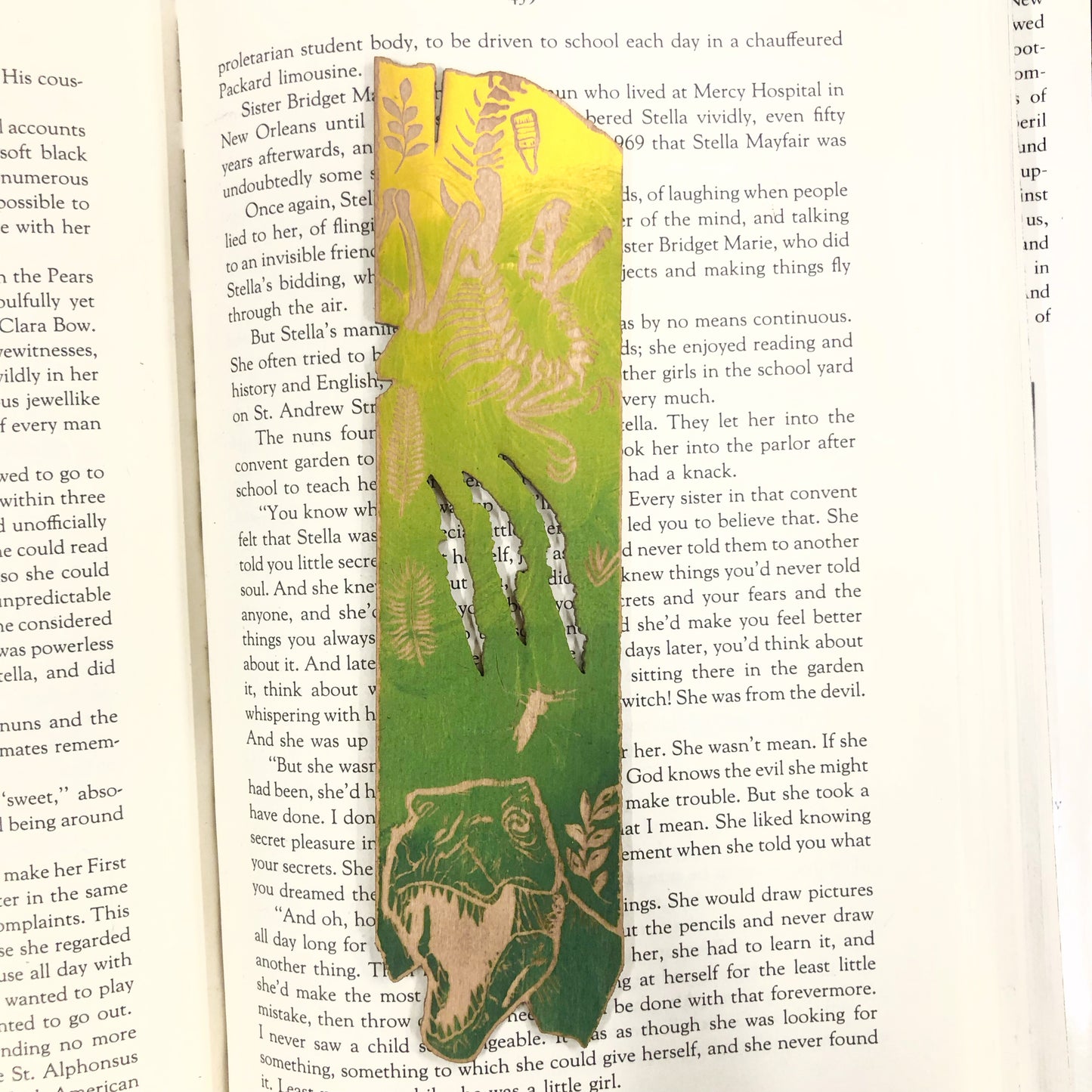 Jurassic Park Wooden Bookmark