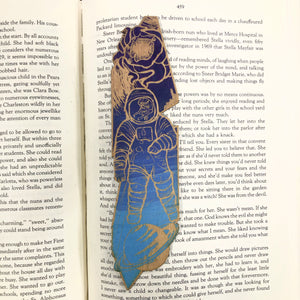 Science Fiction Space Wooden Bookmark