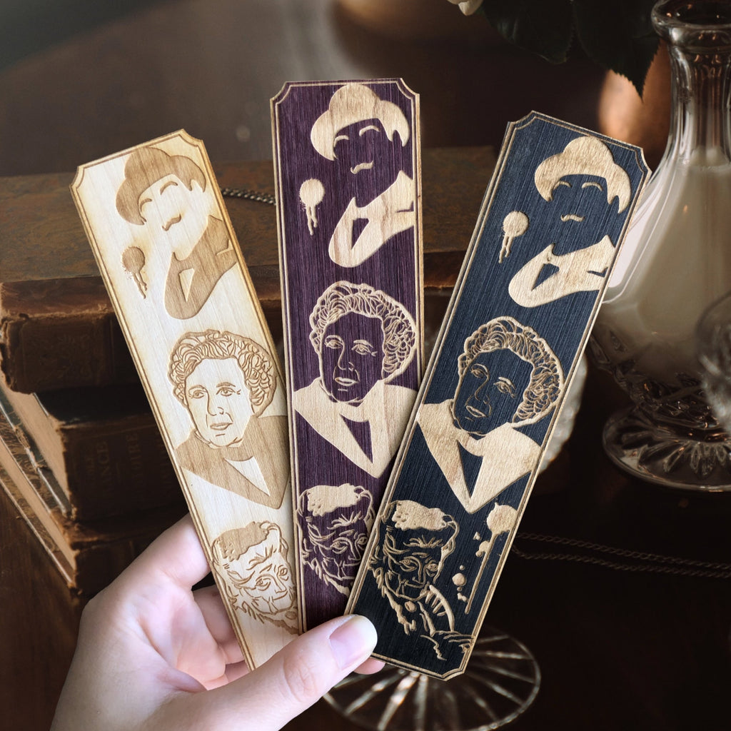 Agatha Christie Wooden Bookmark