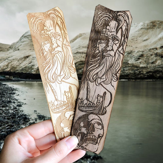 Odin Wooden Bookmark | Vikings Norse Mythology