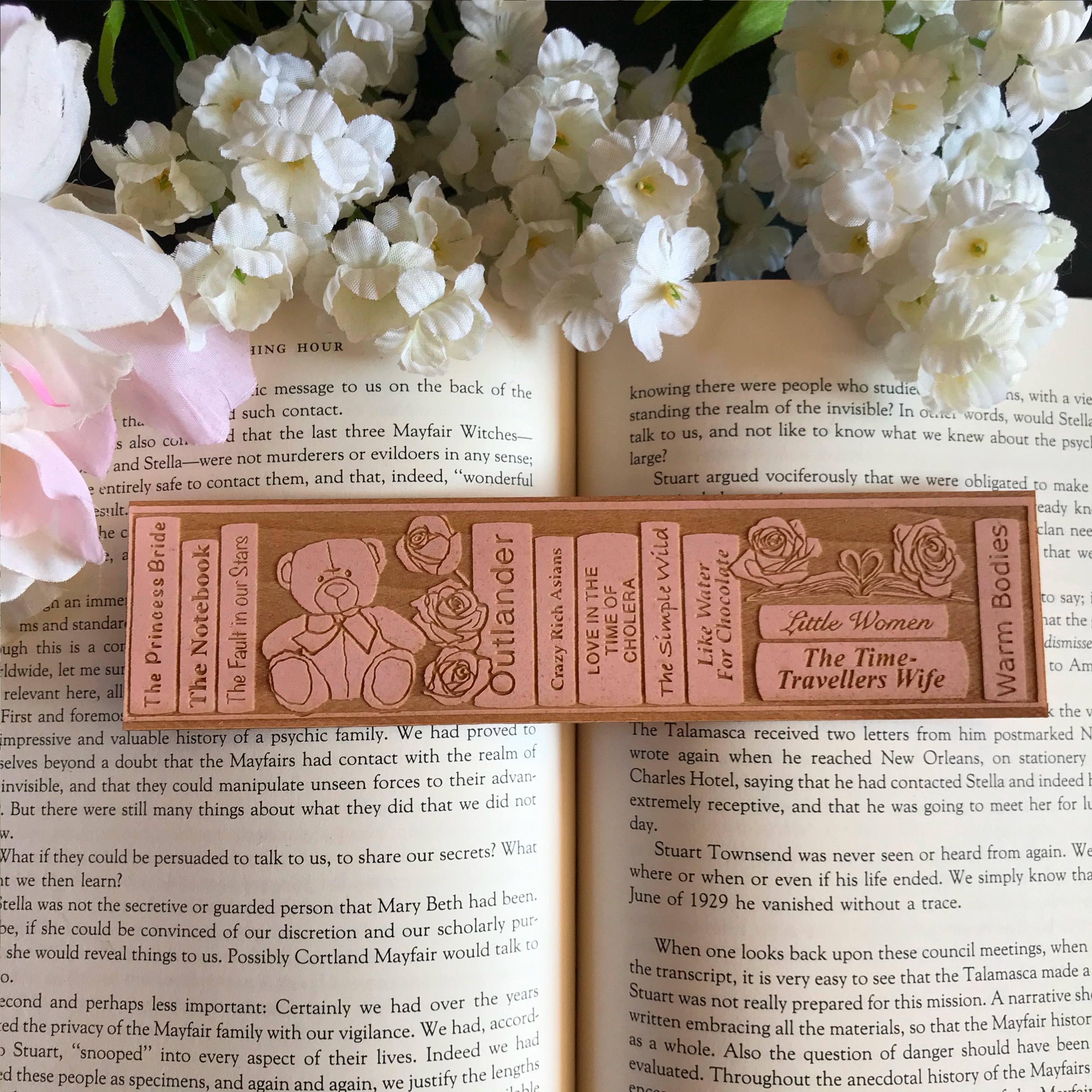 The Romance Shelf Wooden Bookmark