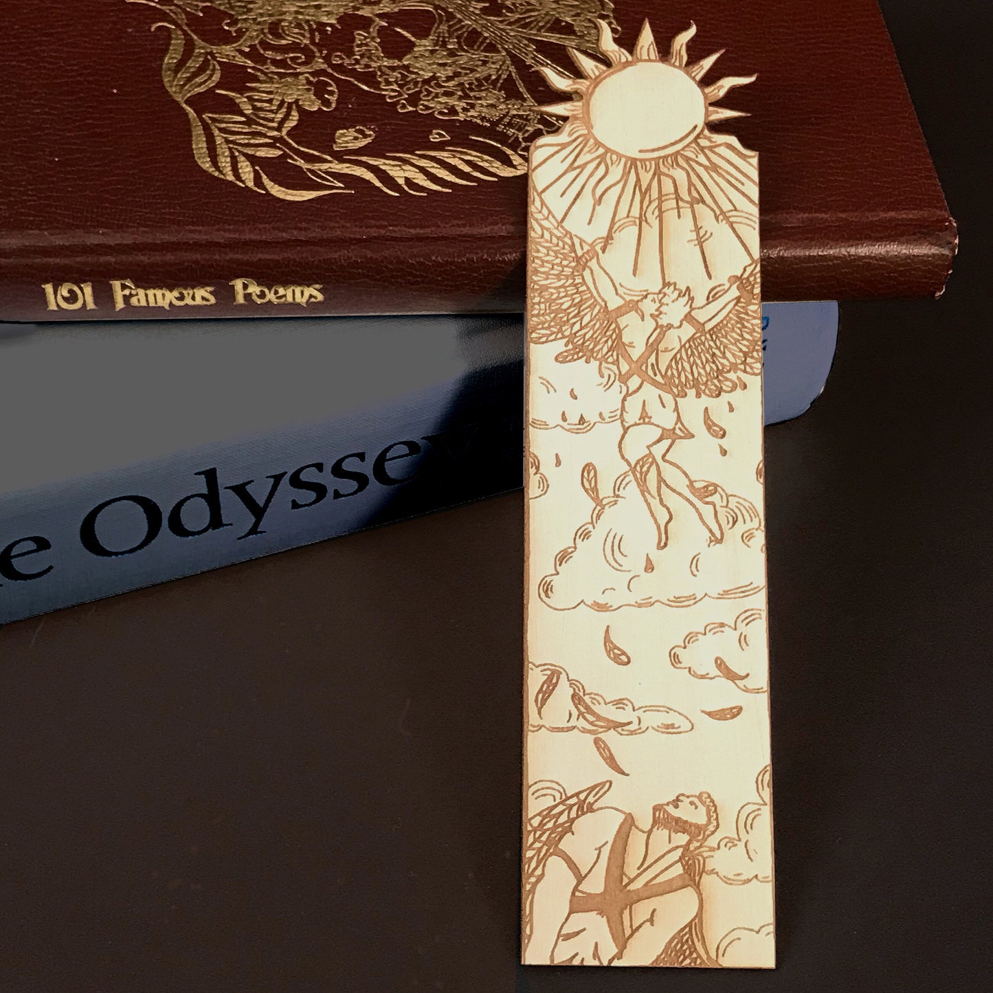 Icarus Wooden Bookmark