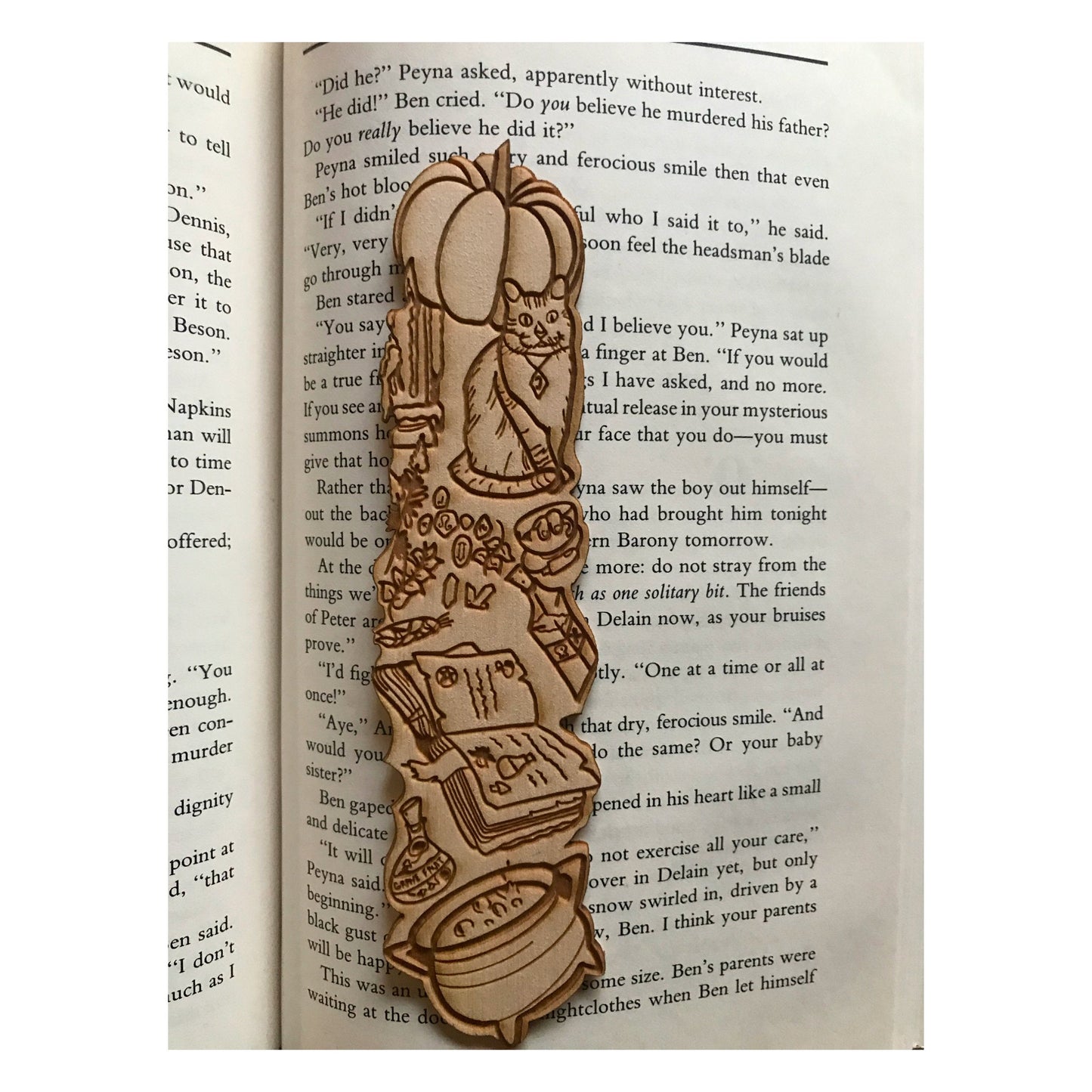 Witch Wooden Bookmark