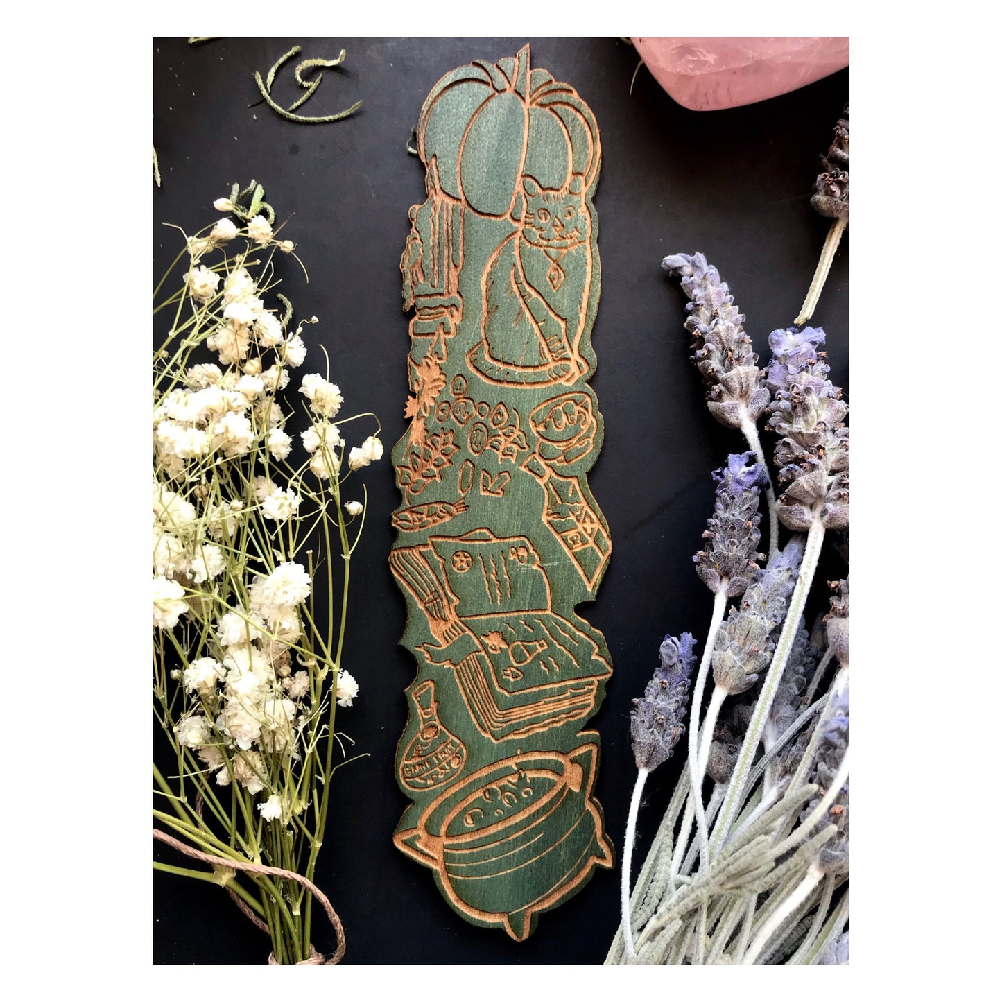 Witch Wooden Bookmark