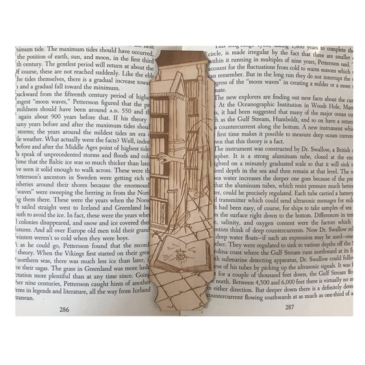 Restricted Library Wooden Bookmark