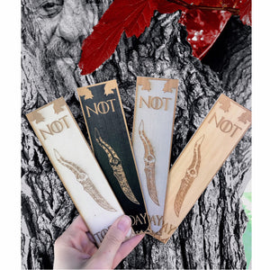 Valyrian Steel Dagger Wooden Bookmark