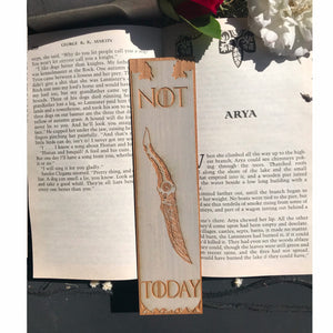 Valyrian Steel Dagger Wooden Bookmark