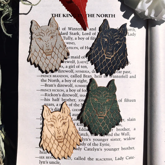 Dire Wolf Wood Pin