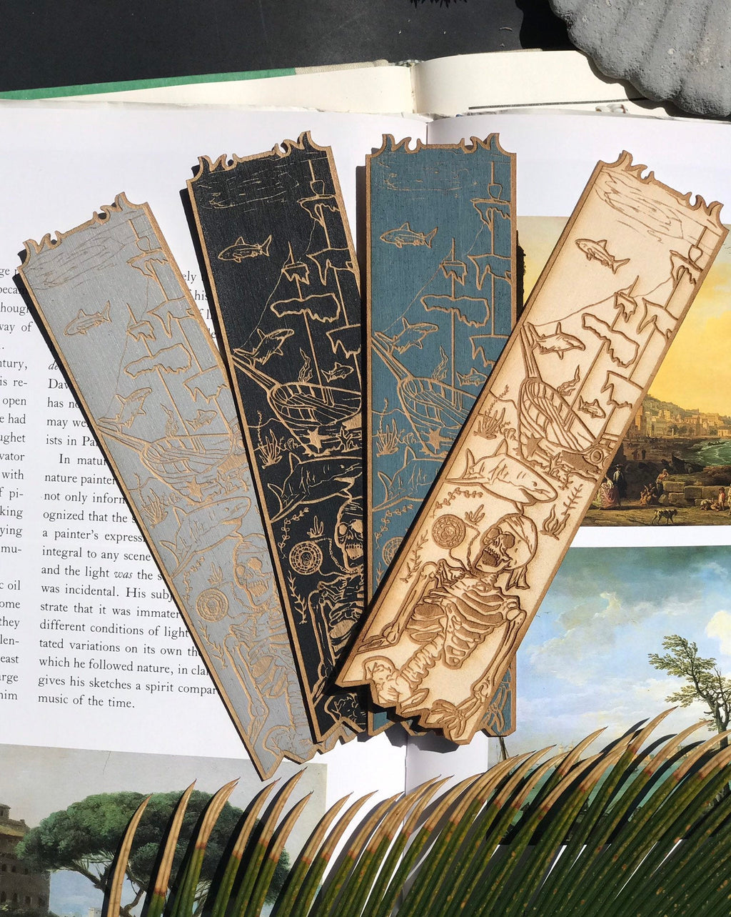 Davy Jones Locker Wooden Bookmark