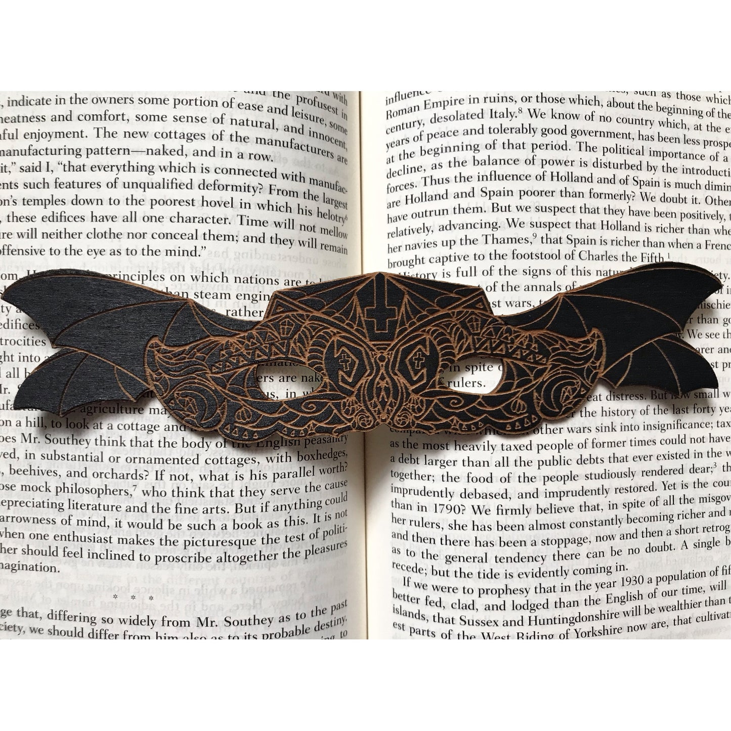 Vampire Masquerade Wooden Bookmark