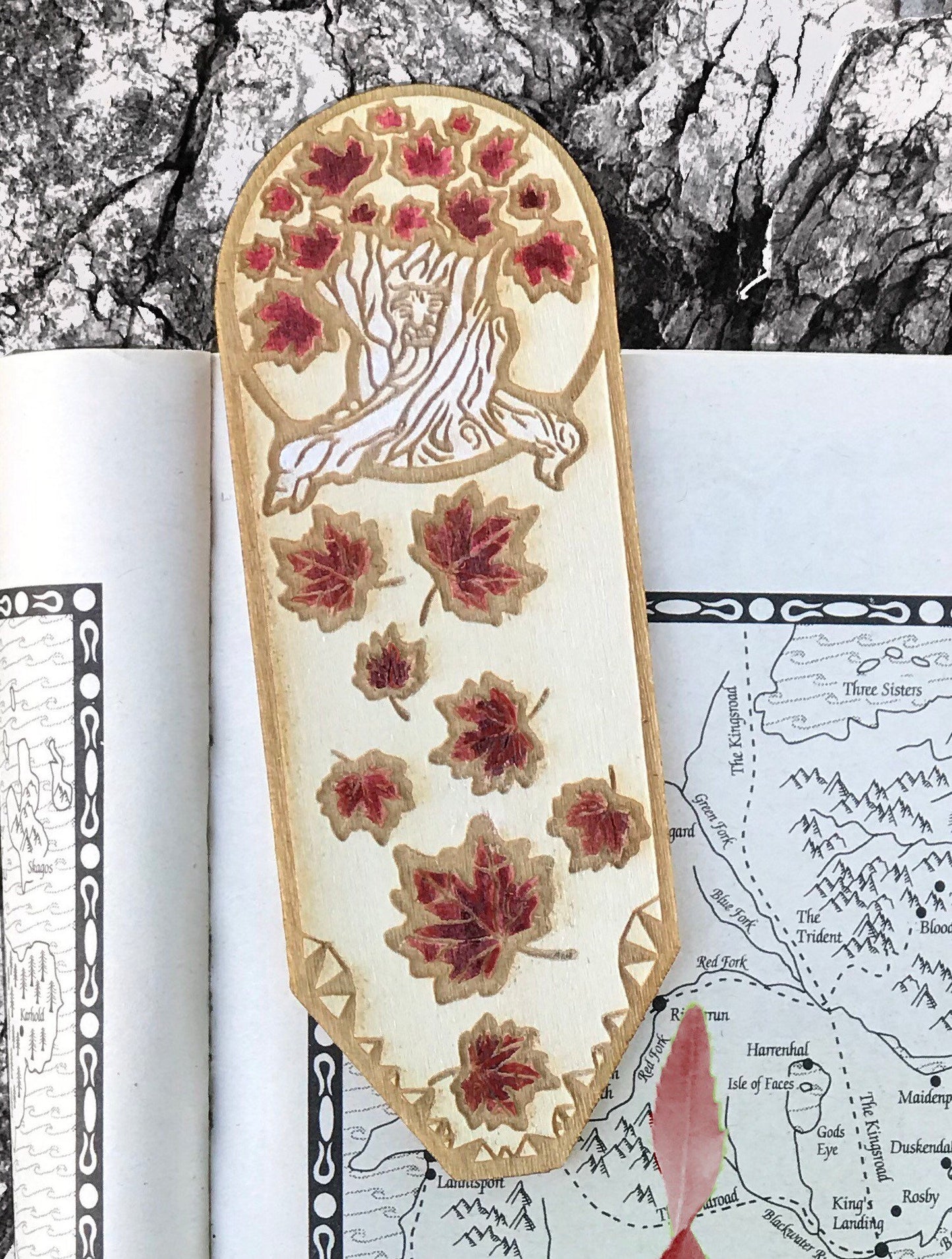 Weirwood Small Size Wooden Bookmark