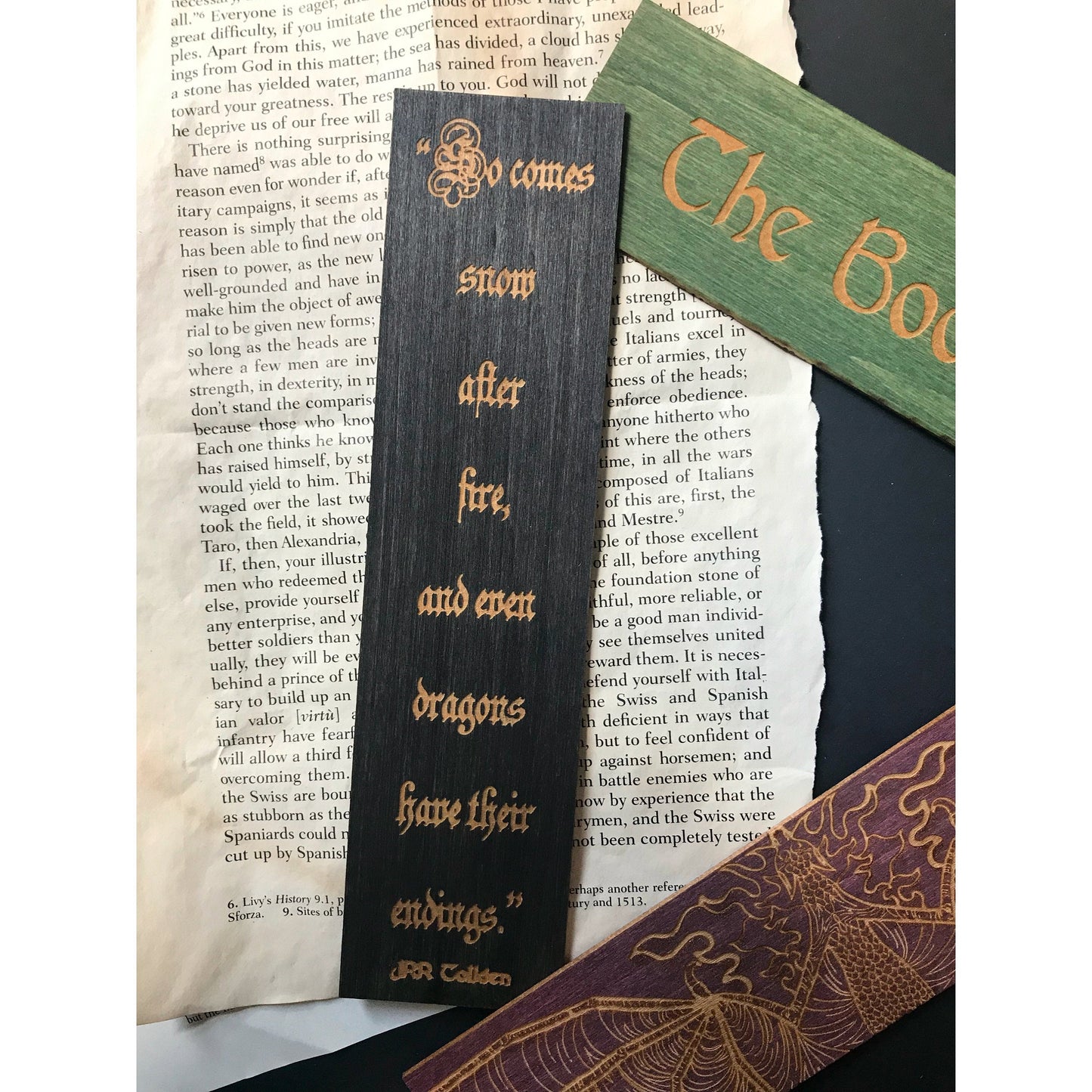 Dragon Wooden Bookmark