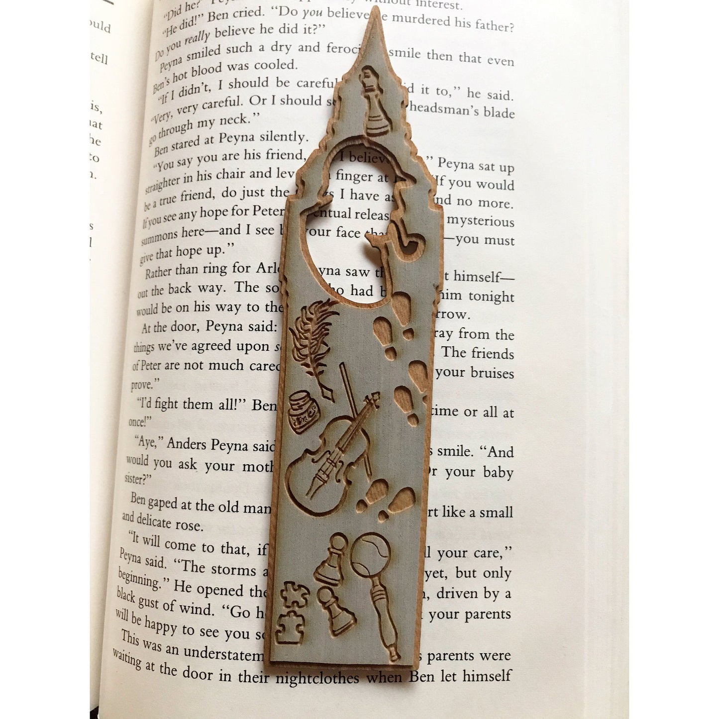 Sherlock Holmes Wooden Bookmark