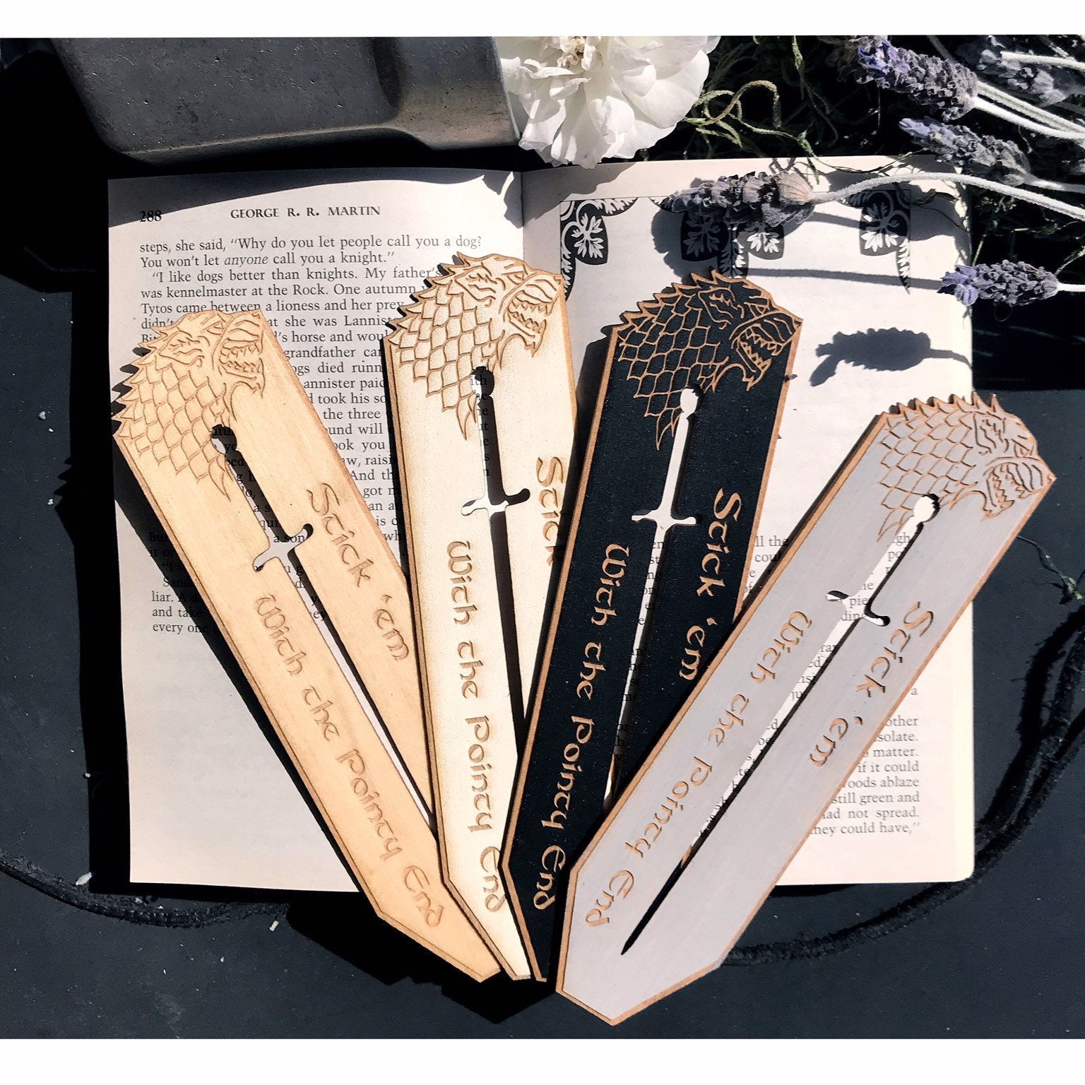 Needle Wooden Bookmark