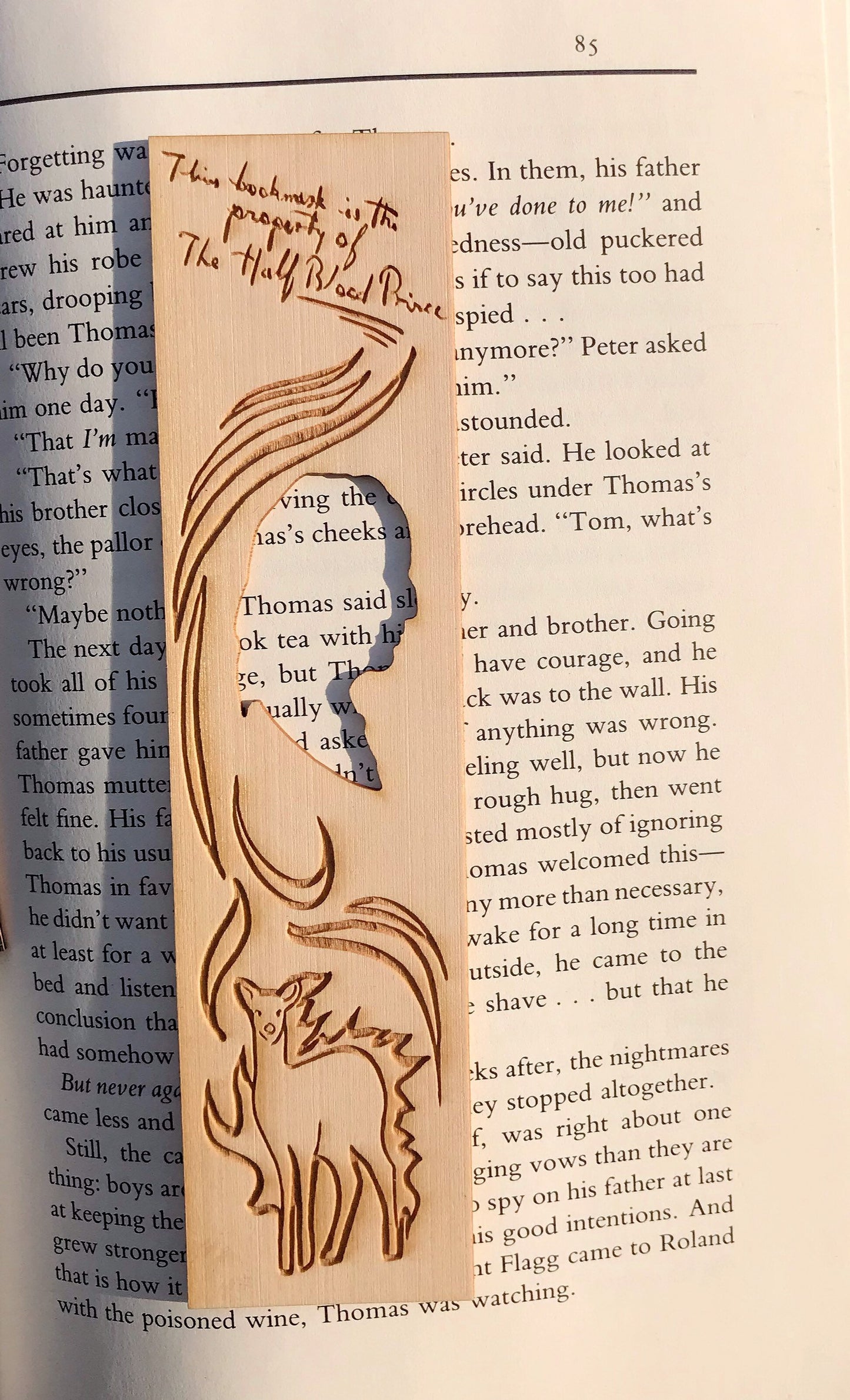 The Half-blood Prince Wooden Bookmark