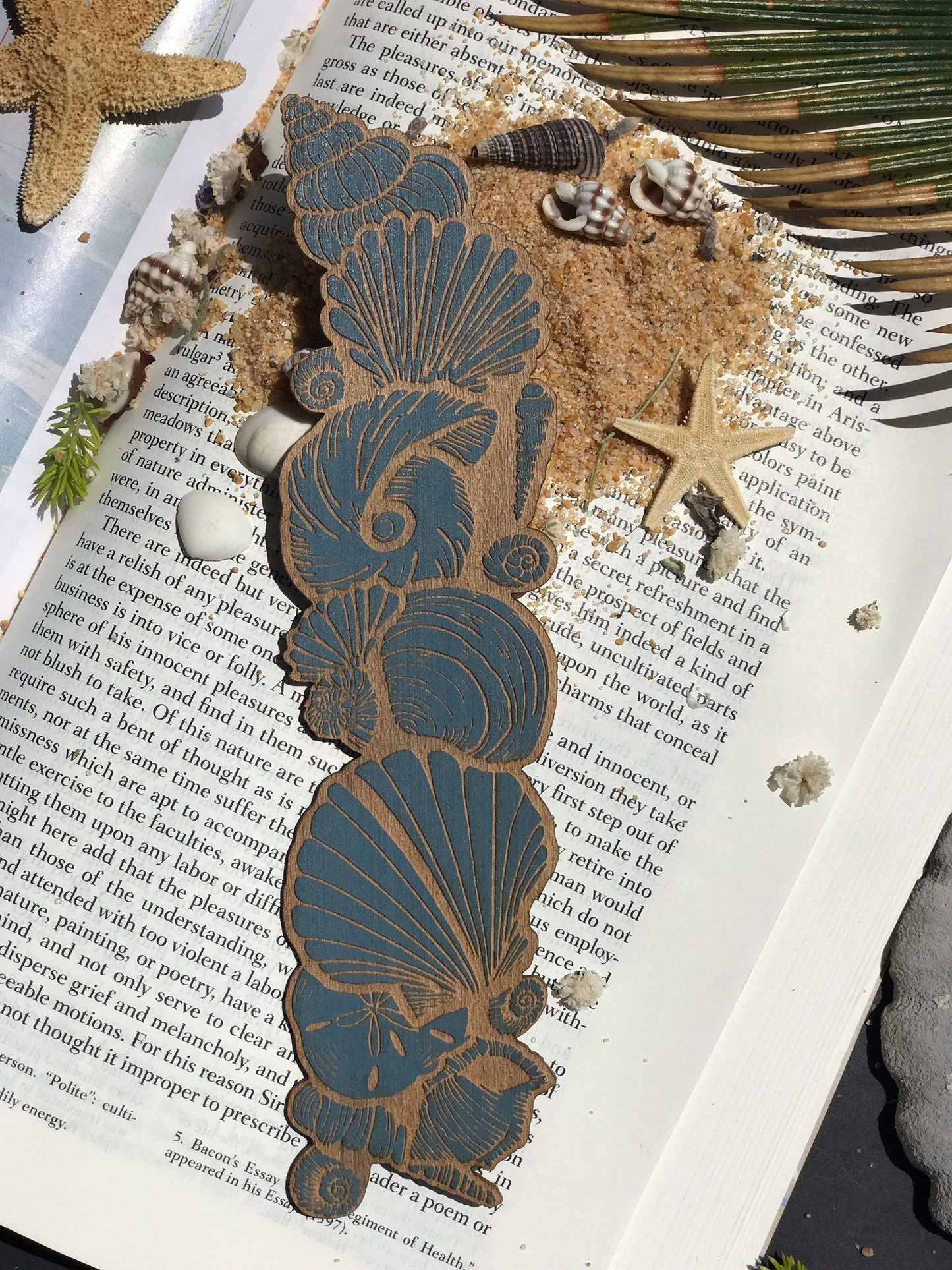 Seashell Wooden Bookmark