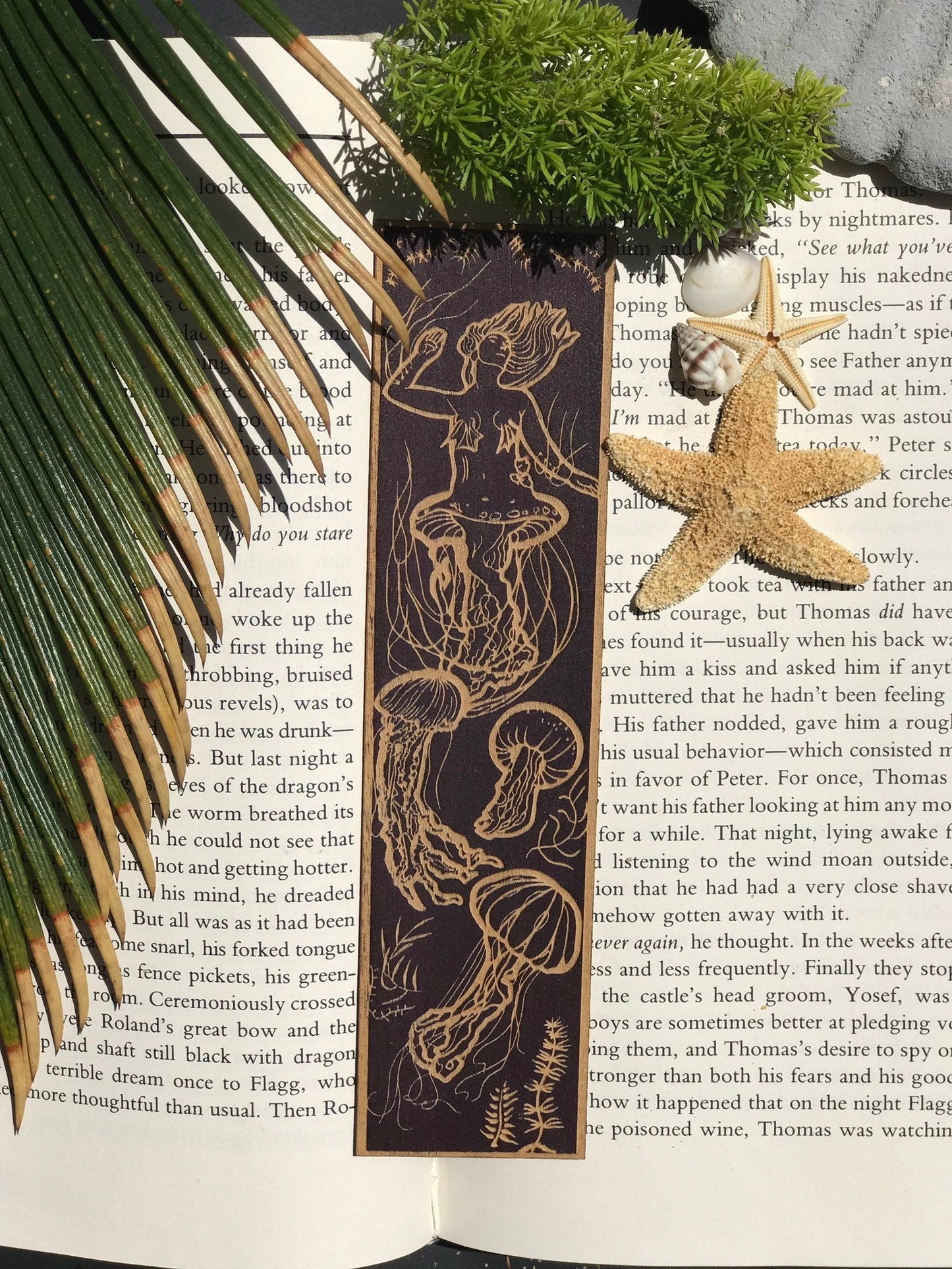 Oceanid Greek Mythology Wooden Bookmark