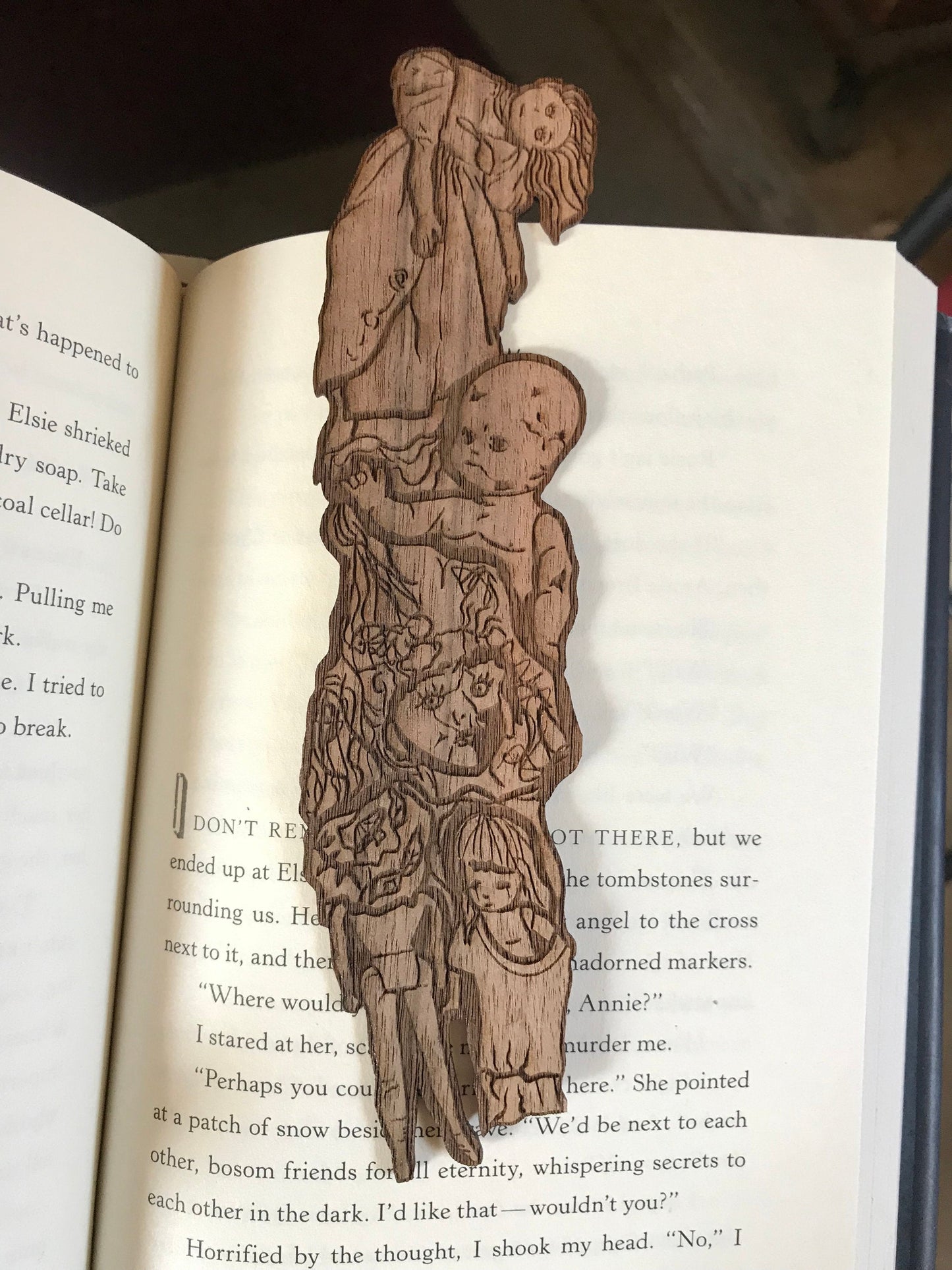 Island of Dolls Wooden Bookmark