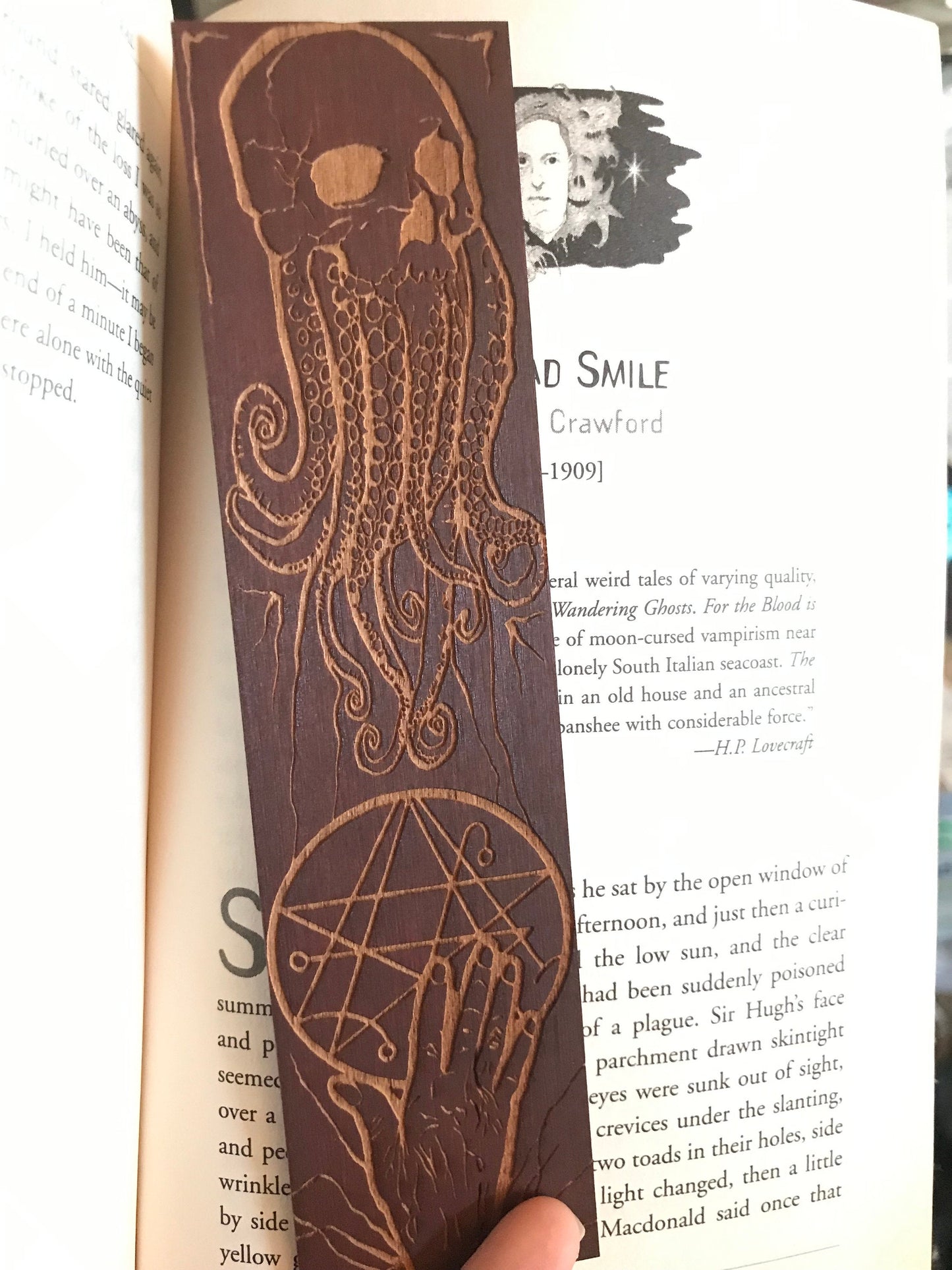 Cthulhu Wooden Bookmark
