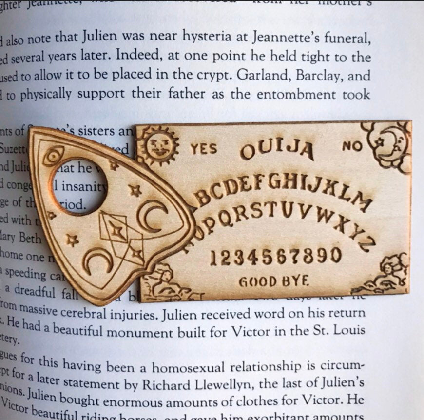 Ouija Board Mini Wooden Bookmark