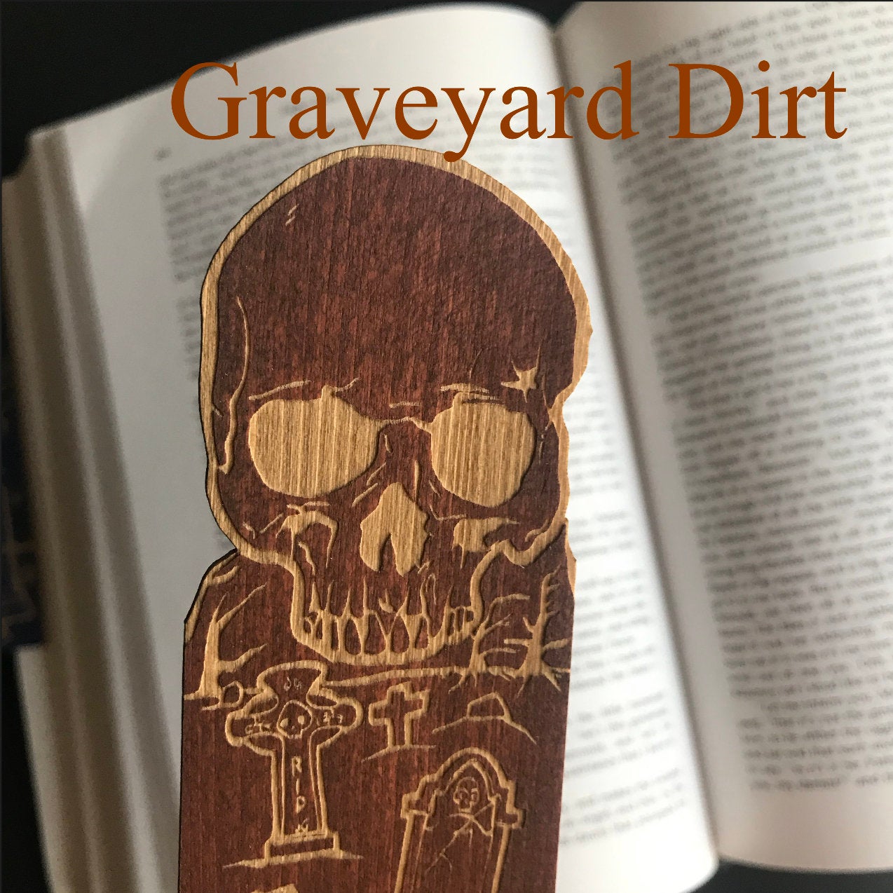 Graveyard Wooden Bookmark