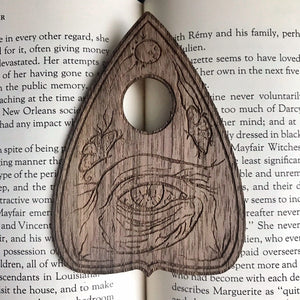 Ancient Warlock Planchette Wooden Bookmark