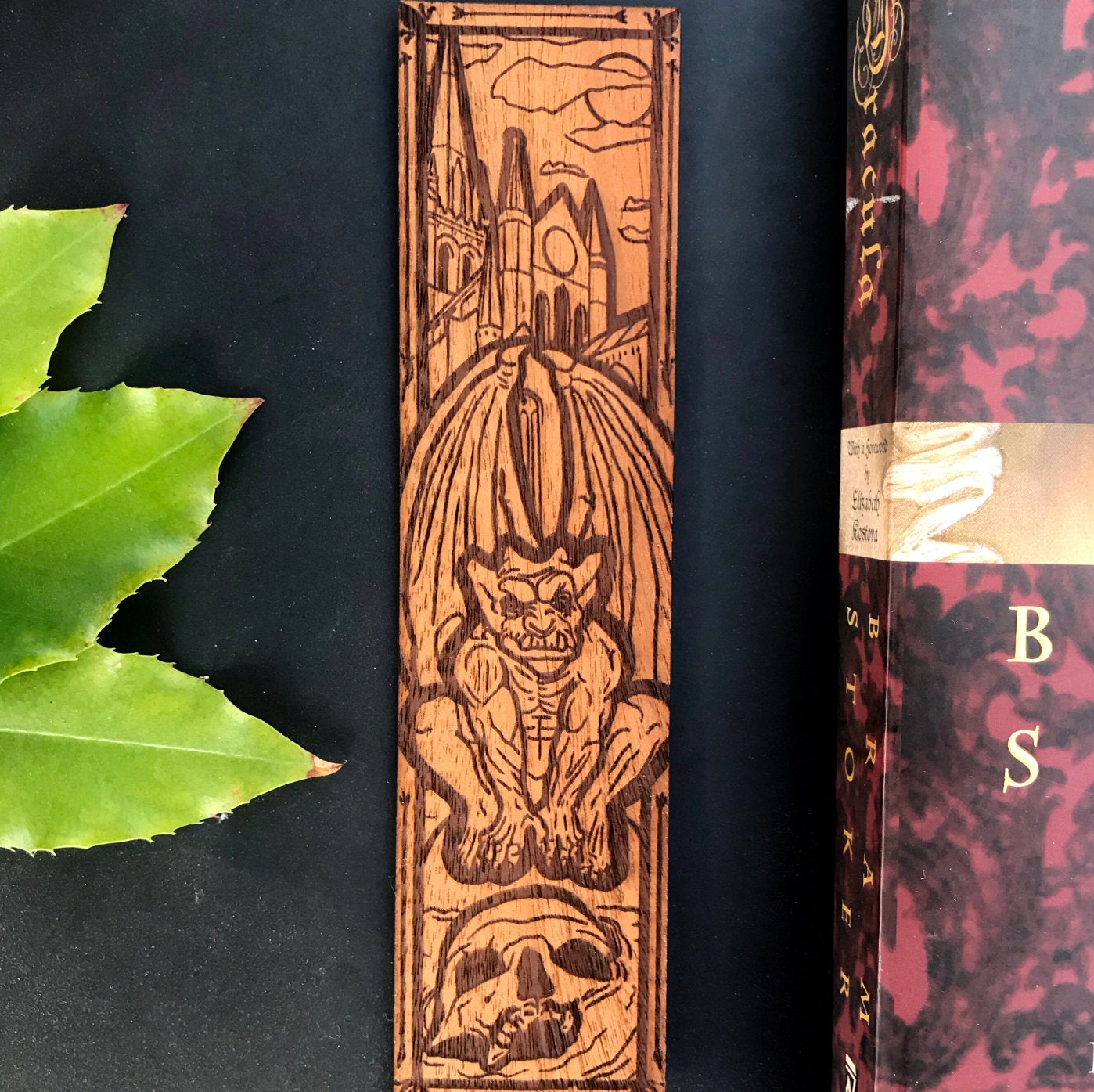 Gargoyle Wooden Bookmark