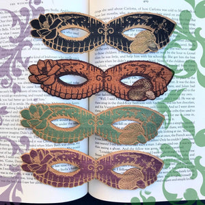 VooDoo Queen Masque Wooden Bookmark